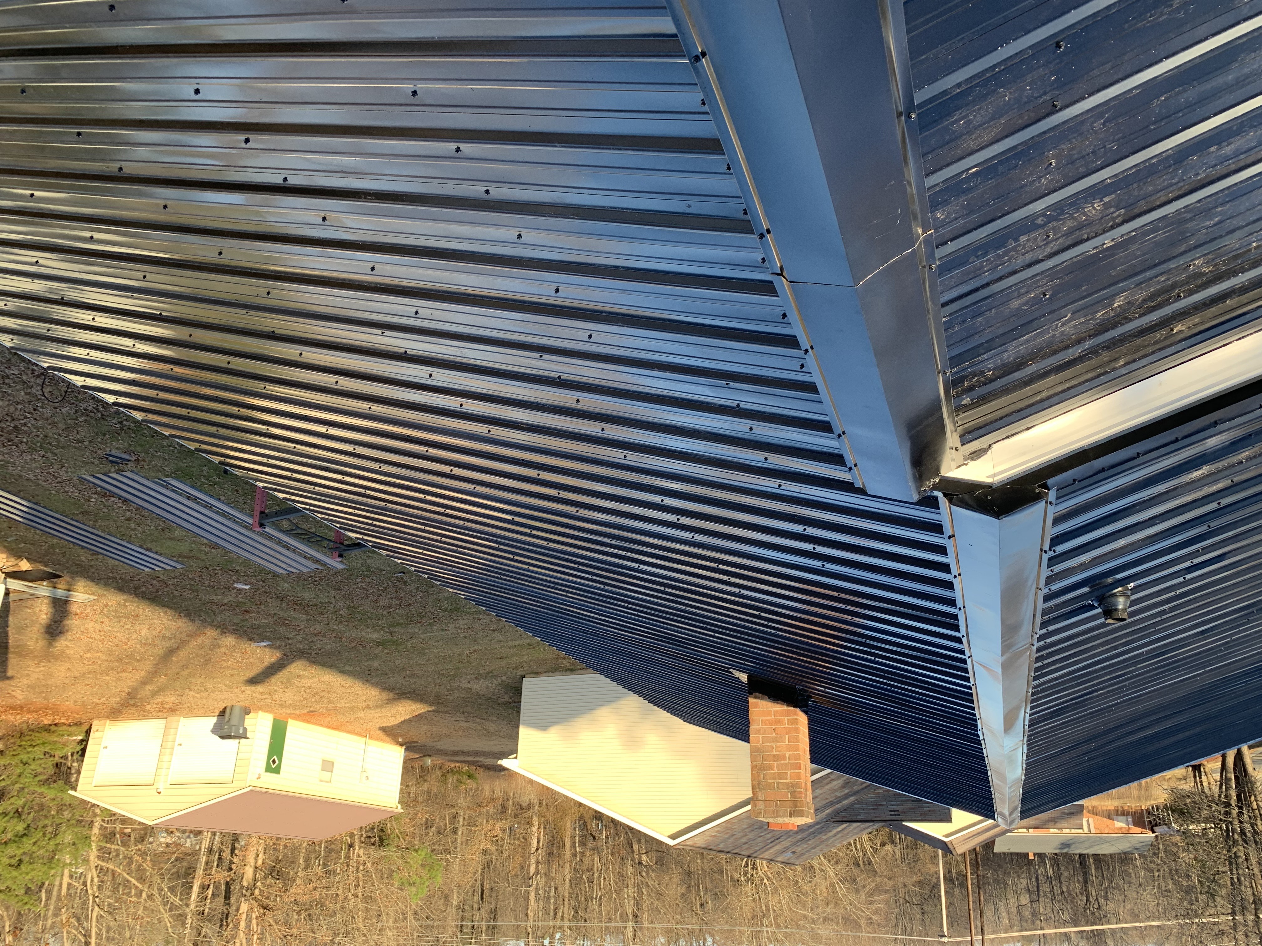 Roofing progress